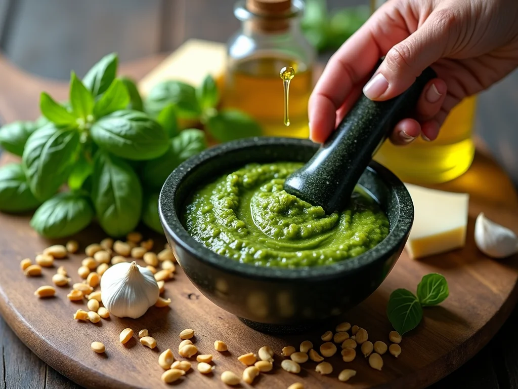 Molho Pesto Fácil: Receita Rápida e Deliciosa em Minutos! Molho Pesto Fácil: Receita Rápida e Deliciosa em Minutos!