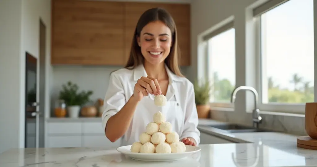 Como fazer beijinho de côco cremoso que derrete na boca em 30 min