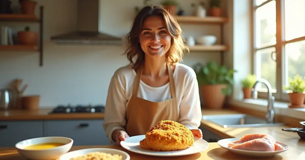 Como fazer bife a milanesa de frango crocante que não desmancha
