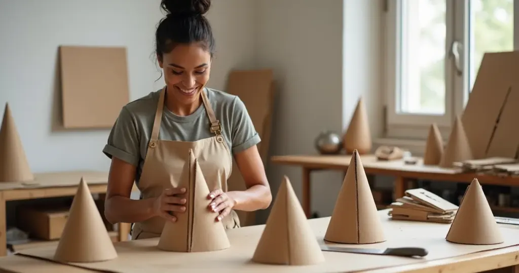 Como fazer cones de papelão perfeitos: método que evita cones tortos Como fazer cones de papelão perfeitos: método que evita cones tortos