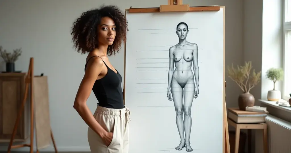 Como fazer desenhar corpo feminino? Domine a proporção de 7 a 8 cabeças Como fazer desenhar corpo feminino? Domine a proporção de 7 a 8 cabeças