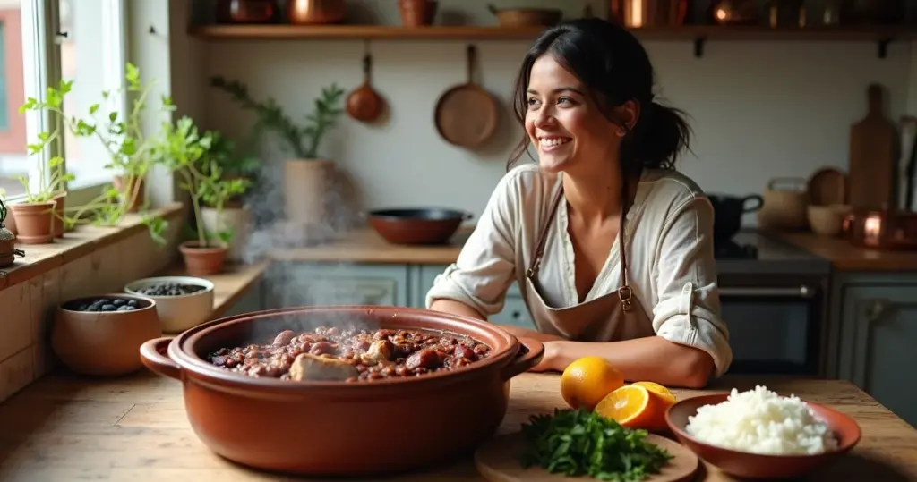 Como fazer feijoada de feijão preto com caldo perfeito e carnes macias