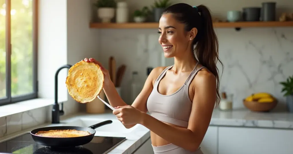 Como fazer massa panqueca fit ponto que não quebra na frigideira