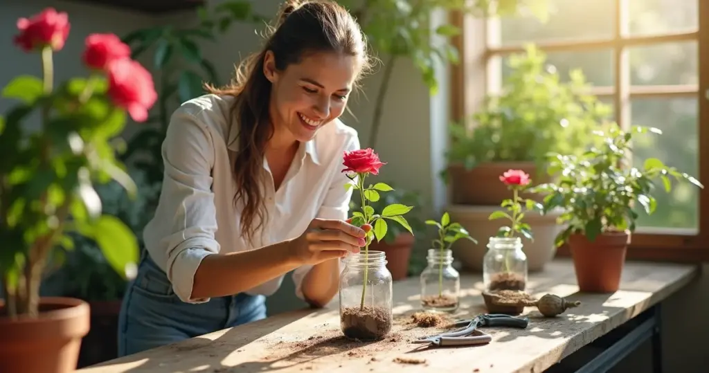 Como fazer muda de rosa na água: transforme galhos em jardim sem gastar