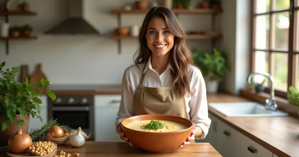 Como fazer sopa de grão de bico cremosa em 40 minutos (sem segredos)