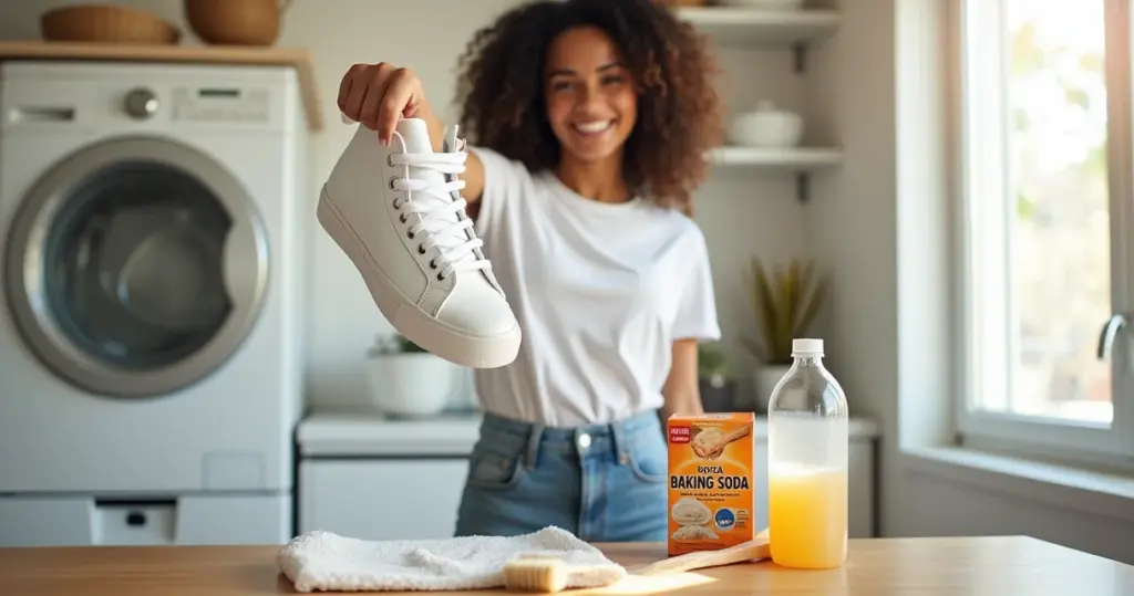 Como limpar tênis branco com 2 ingredientes que você já tem em casa