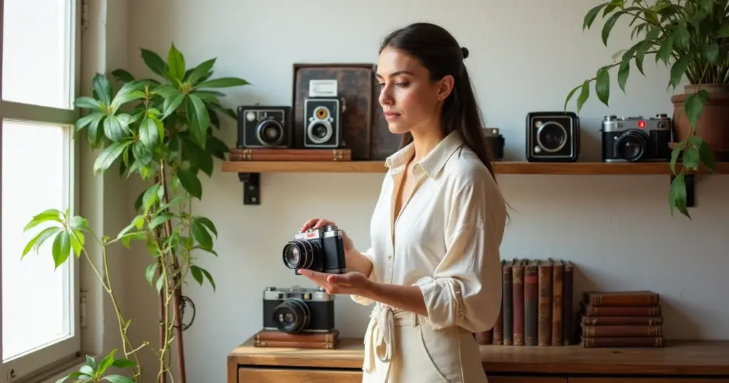 27 Ideias de Decoração com Câmeras Antigas que Dão Alma à Sua Casa