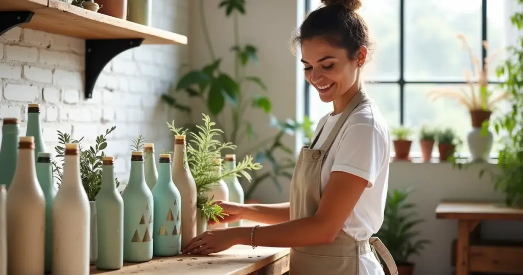 27 Ideias de Decoração com Garrafas Que Transformam Lixo em Luxo