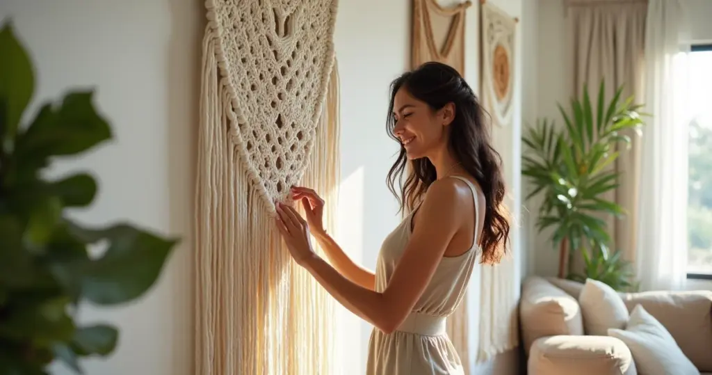 17 Ideias de Decoração com Macramê que Transformam sua Casa em 1 Final de Semana