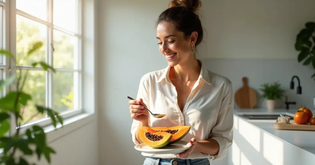 Mamão para o intestino e digestão: como essa fruta regula seu corpo de verdade Mamão para o intestino e digestão: como essa fruta regula seu corpo de verdade